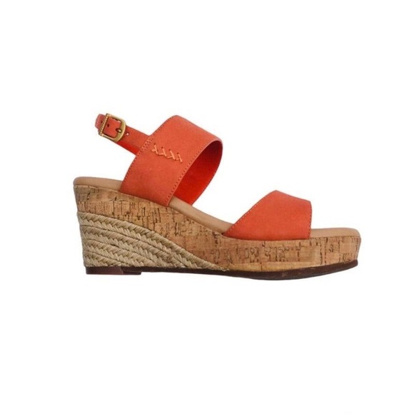 Ugg Strappy Wedges in Coral Size 8 - Picture 1 of 9